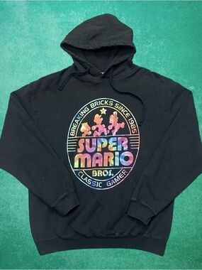 Nintendo Super Mario Bros Breaking Bricks Hoodie
